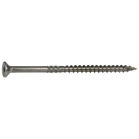 Saberdrive Deck Screw, #10 x 3-1/2 in, 18-8 Stainless Steel, Flat Head, Torx Drive, 264 PK 09616